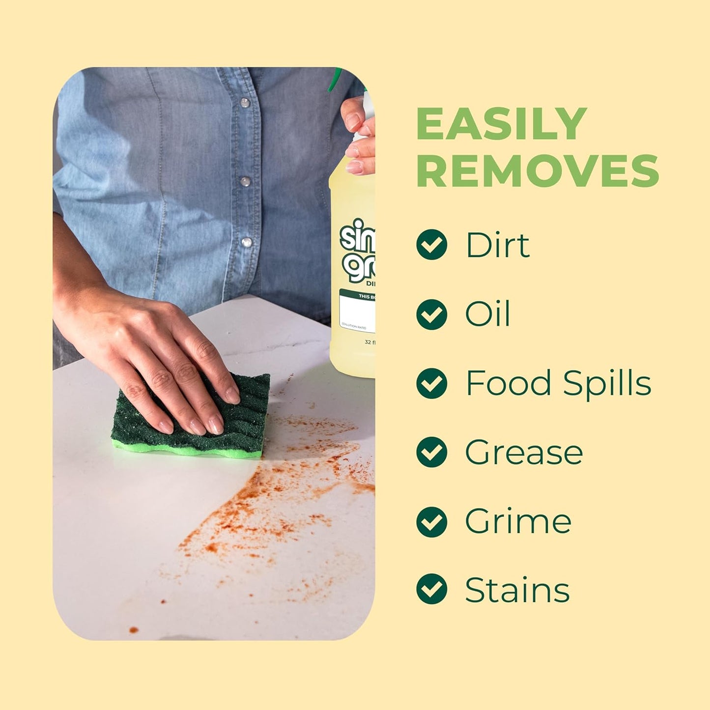 Simple Green All Purpose Cleaner Concentrate Lemon Scent 64 Fl Oz