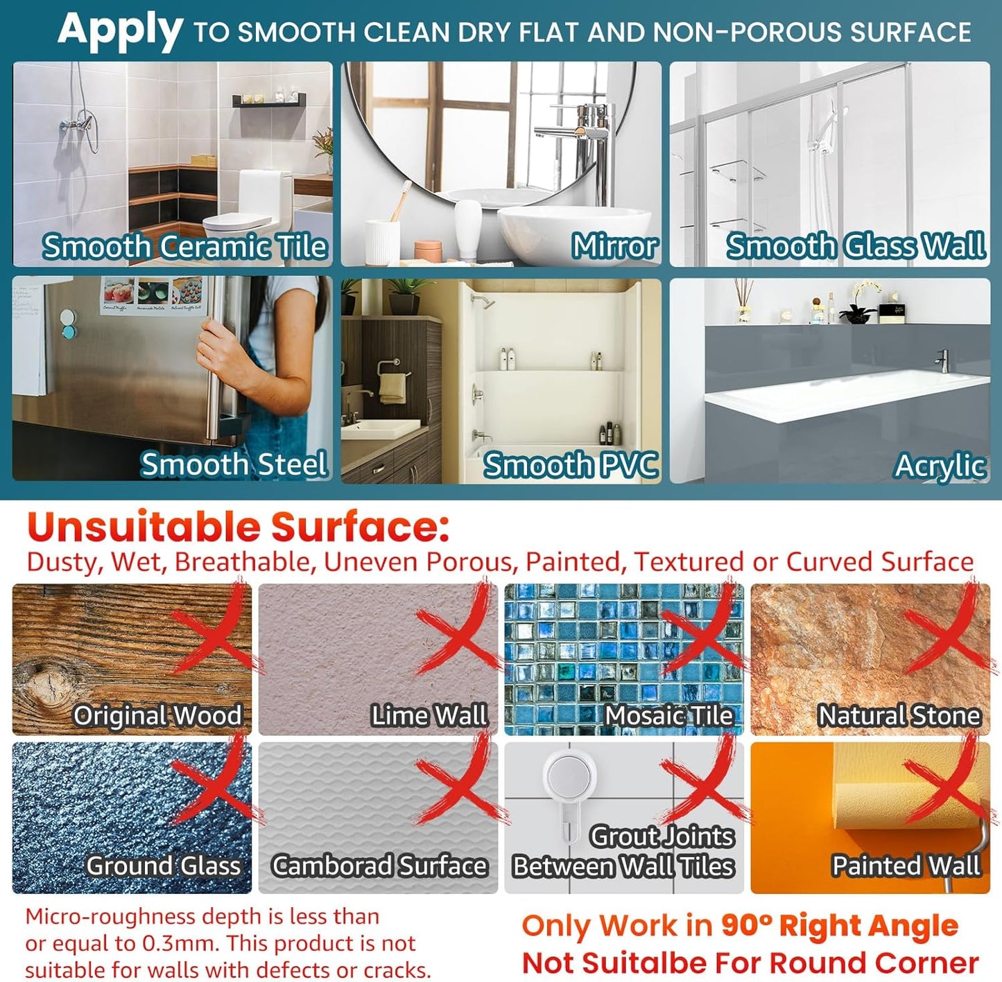 TAILI 2 Pack Powerful Suction Cup Corner Shower Caddy, Stainless Steel Rustproof Shower Shelf with Hook, Drill-Free Wall Mounted Basket, Large Capacity Removable Suction Cup Bathroom Organizer, Silver