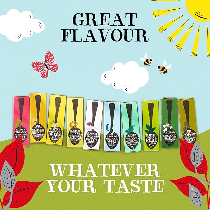 Clipper Tea, English Breakfast Assam Blend, Fairtrade, Organic, Plant-Based, Caffeinated British Tea, 4 Pack, 320 Unbleached Tea Bags