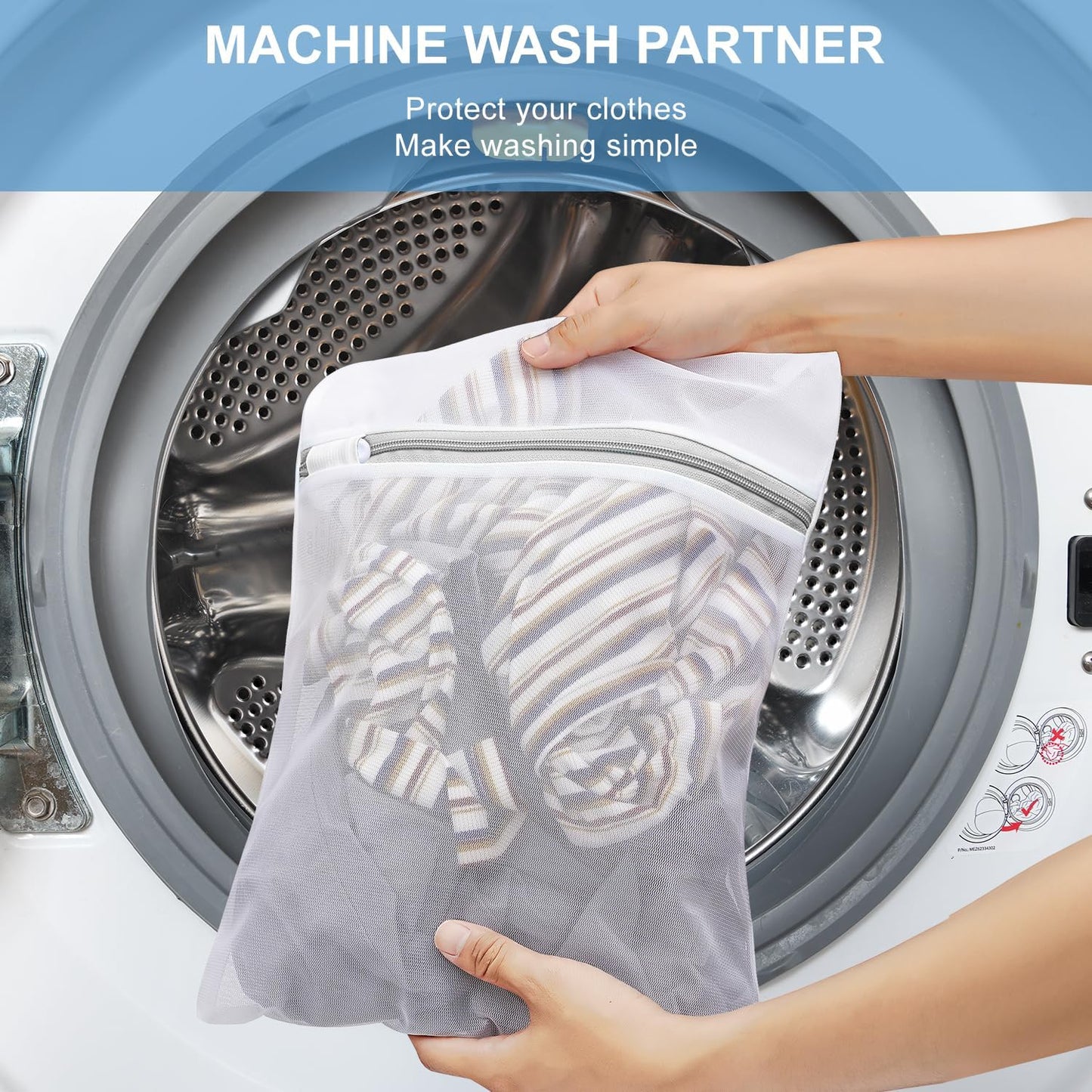 BAGAIL Laundry Bags Mesh Wash Bag for Intimates Lingerie and Delicates, 3Pcs(1S,1M,1L)