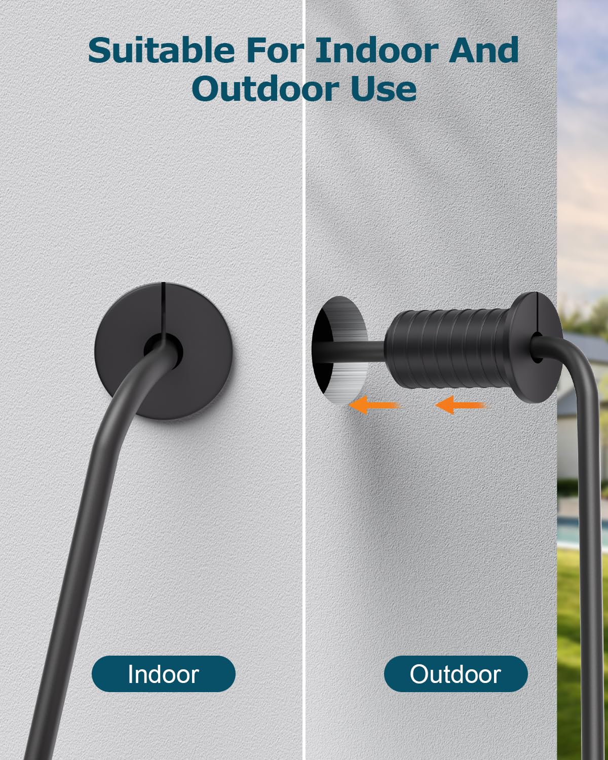 4 PCS 3/4 Inch Starlink Cable Grommet Black Wall Grommets for Cables 3/4 Inch Starlink Wall Cable Pass Through Bushing Grommets Non-Slip Waterproof Cable Routing Kit for Starlink for Protecting Cords