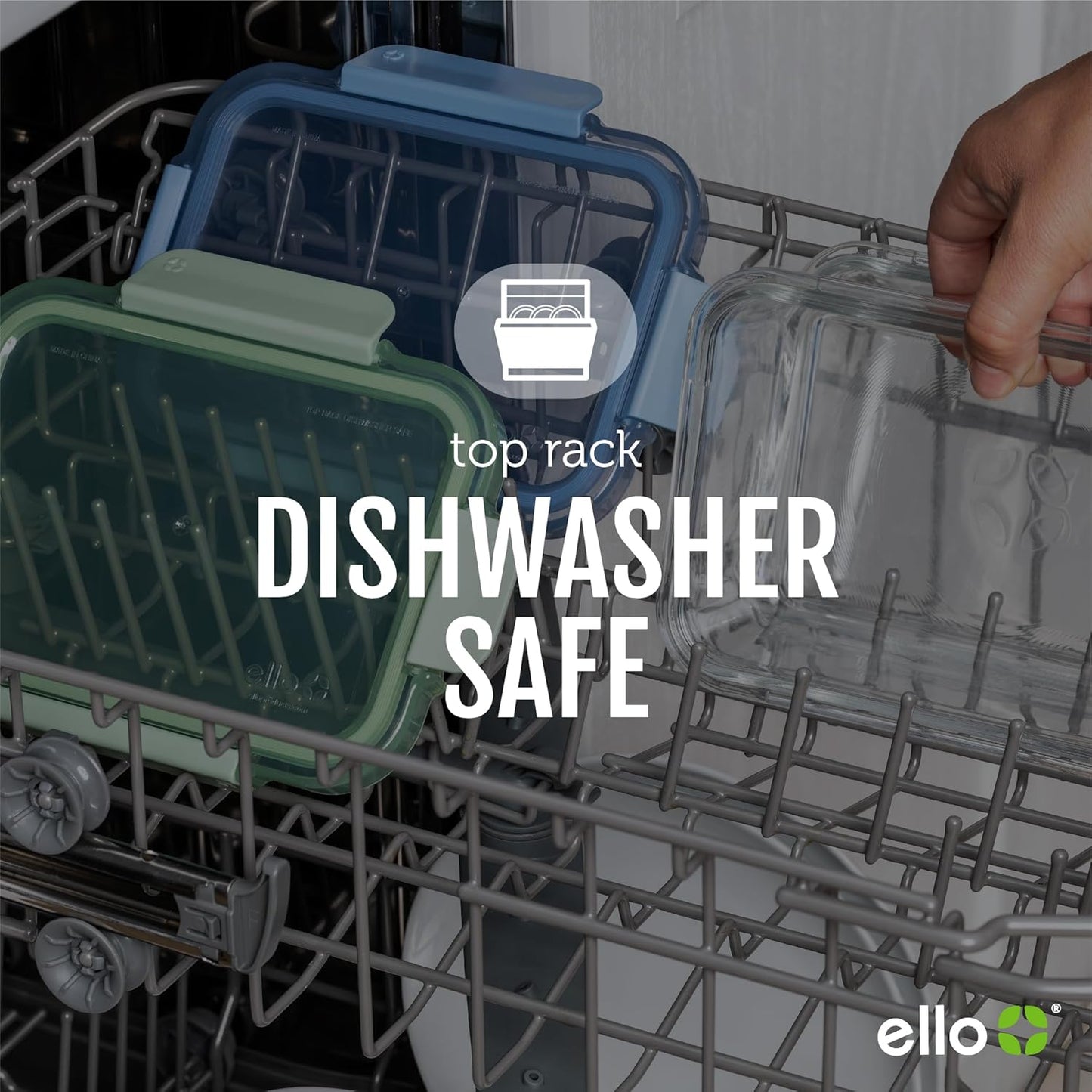 Ello Color Lock 20PC Mixed Glass Food Storage Sets, Leak-Proof Glass Food Storage Containers with Airtight BPA-Free Plastic Lids, Dishwasher, Microwave, and Freezer Safe, Purple Rain