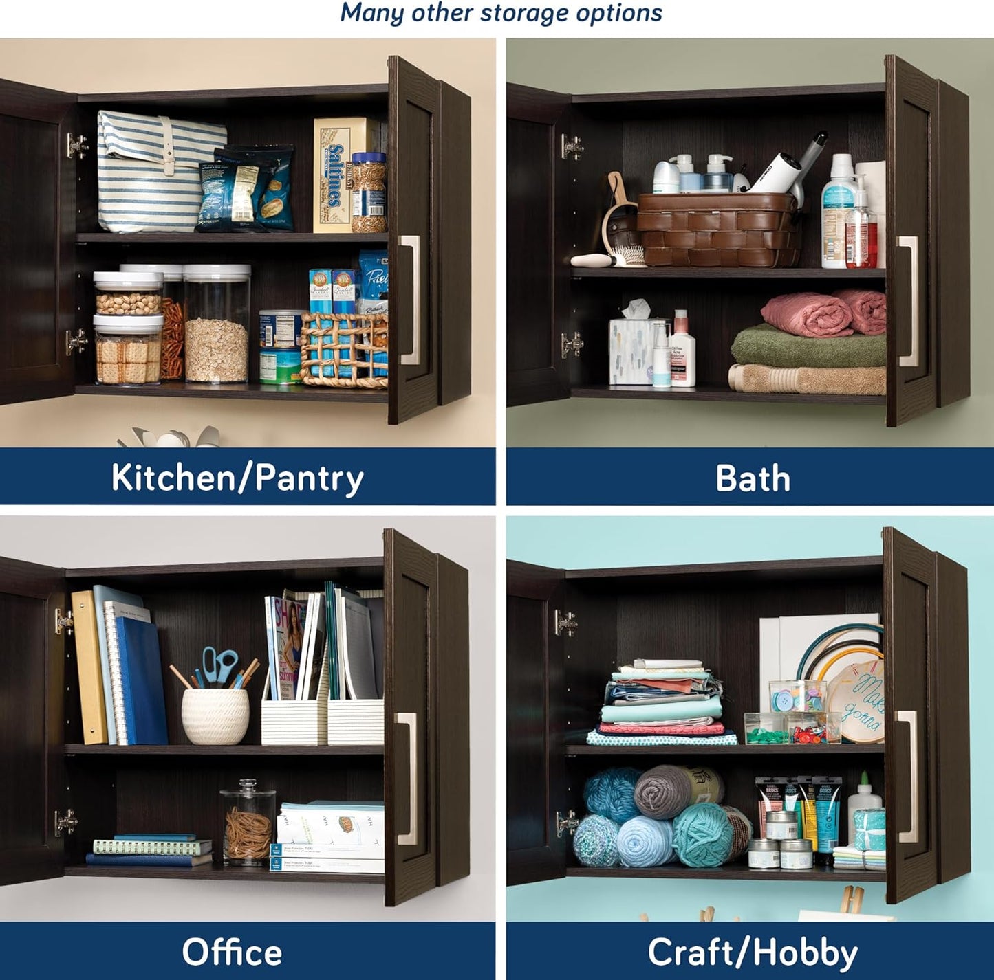 Sauder Homeplus Hanging Cabinet, Dakota Oak Finish