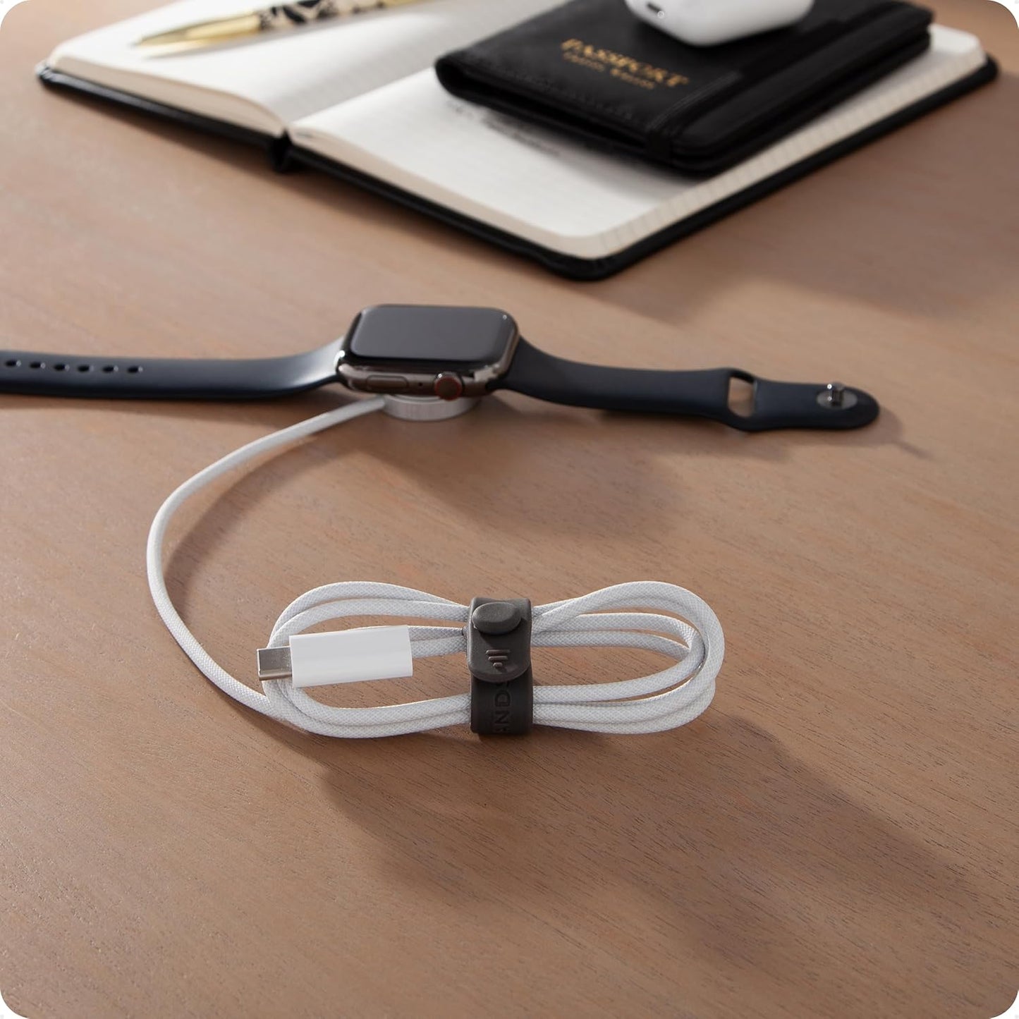 U Brands Silicone Cord Organizer Cable Clips, Set of 20 Cable Ties, Cable Management, Office Desk Accessories, Office Supplies, Assorted Colors