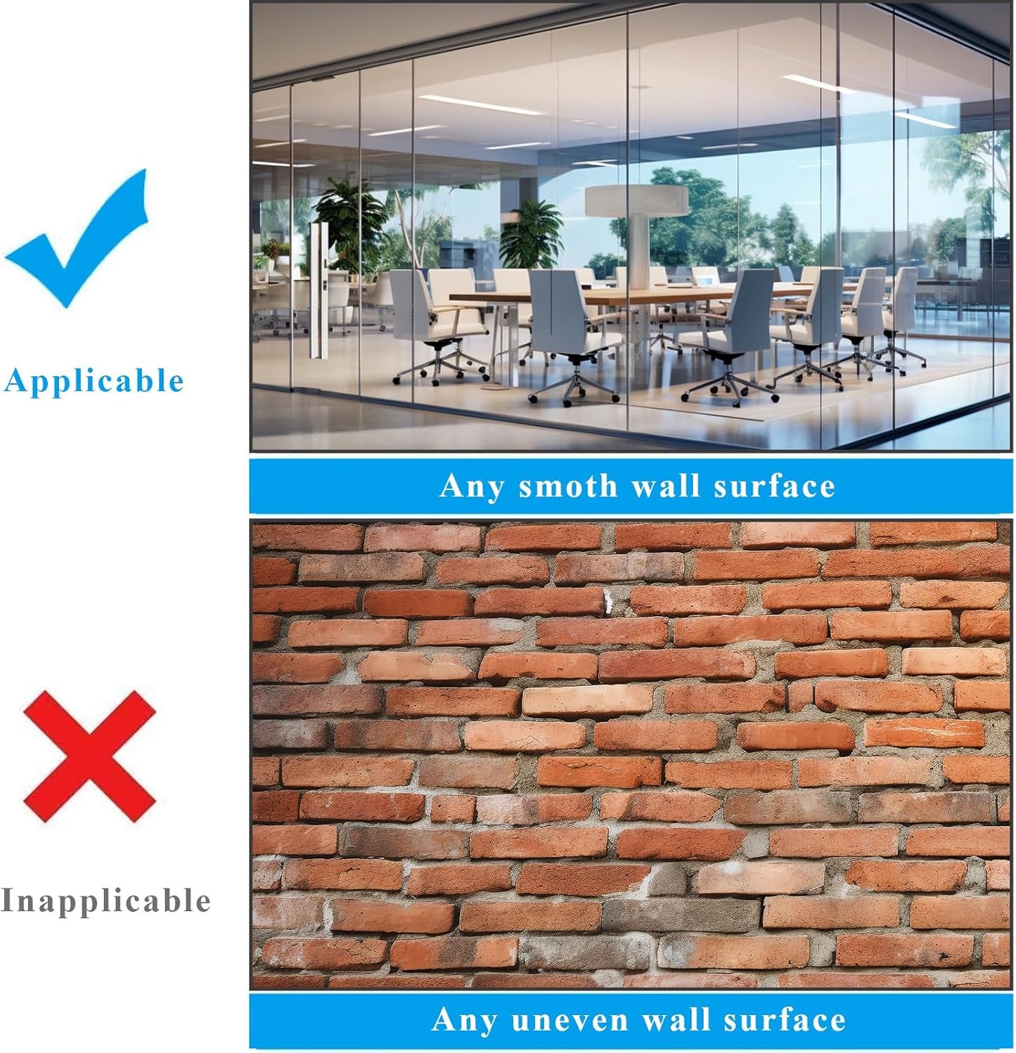 White Board Sticker Adhesive Backing, 16" x 24" Magnetic Dry Erase Board Contact Paper Stick on Wall, Whiteboard Sheet for Teacher Kids Classroom, Include Markers, Eraser with Magnet