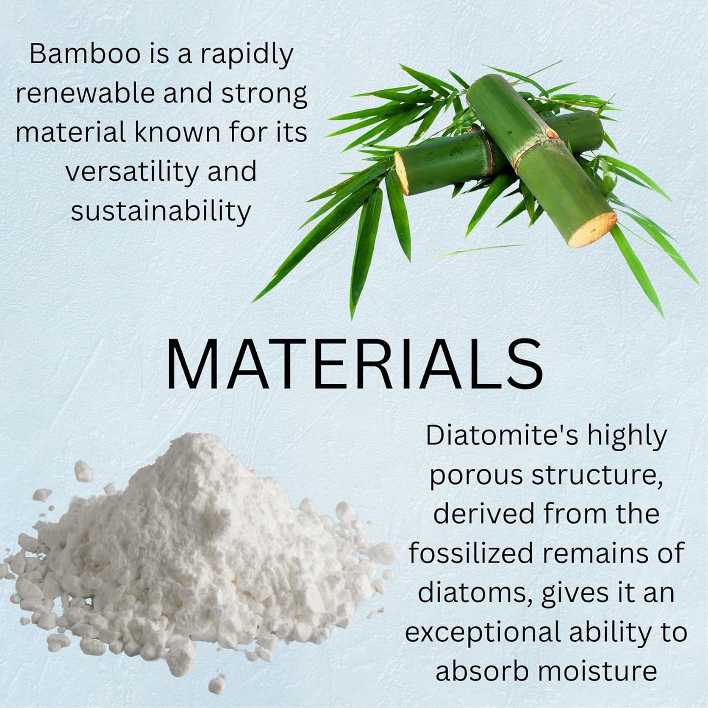 Matani Bamboo Toothbrush Holder Diatomite Tooth Brush Organizer - Storage Stand for Small Bathroom & Counter - Removable Base & Drain Holes, Water-Absorbent & Quick-Drying (Off White)