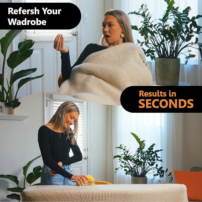 Pionix Extra Power Fabric Shaver - 35W Electric Lint Remover for Clothes/Upholstery/Furniture/Couch - Speed of 12000 RPM - Heavy Duty Sweater Shavers to Remove Pilling - Large Fuzz Remover Yellow