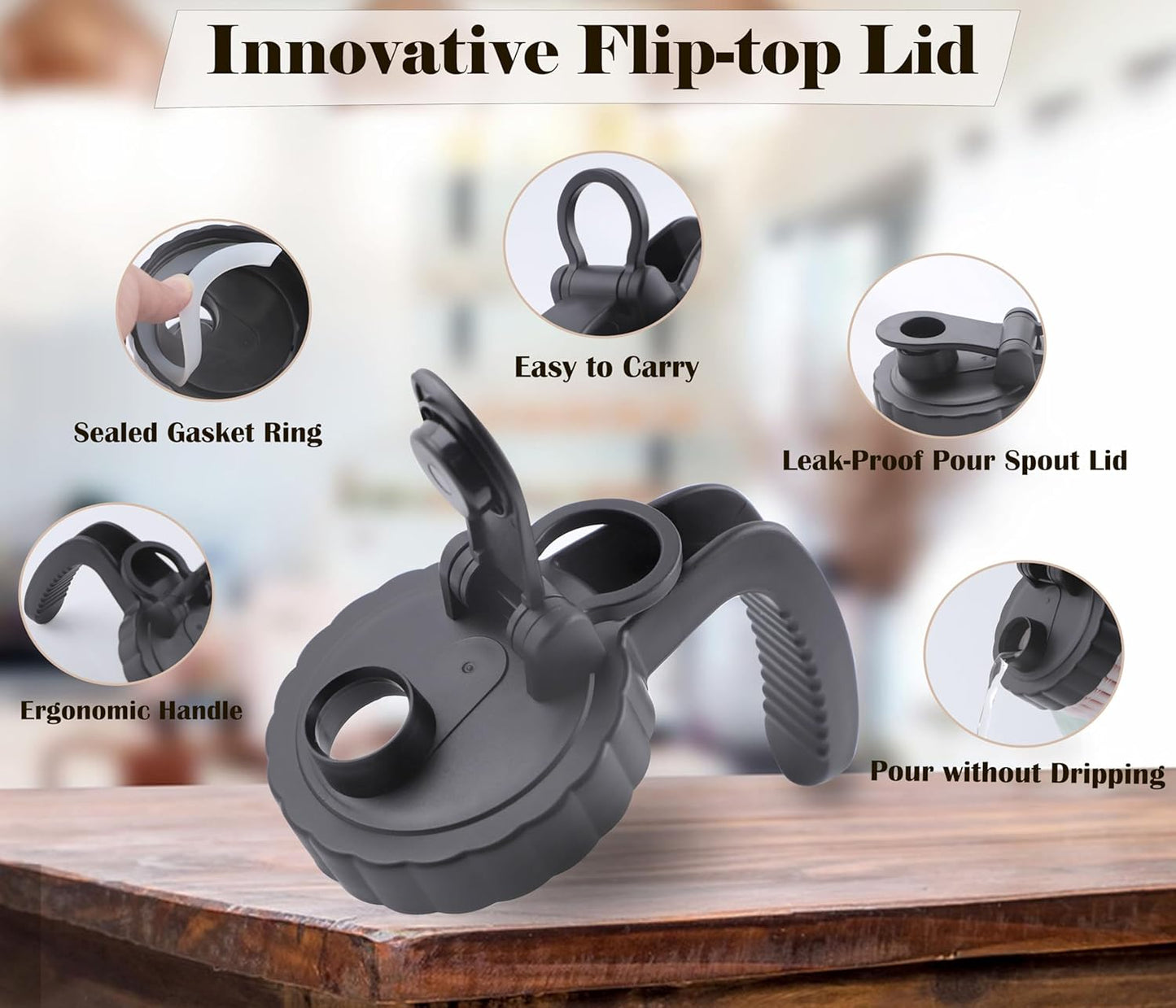 64 Oz Glass Mason Jar Water Pitcher with Infuser 2 Set Half Gallon Water Jug Carafe 2 Quart Pitcher For Cold Hot Tea Coffee Lemonade Homemade Drinks Breast Milk Juice Container For Refrigerator