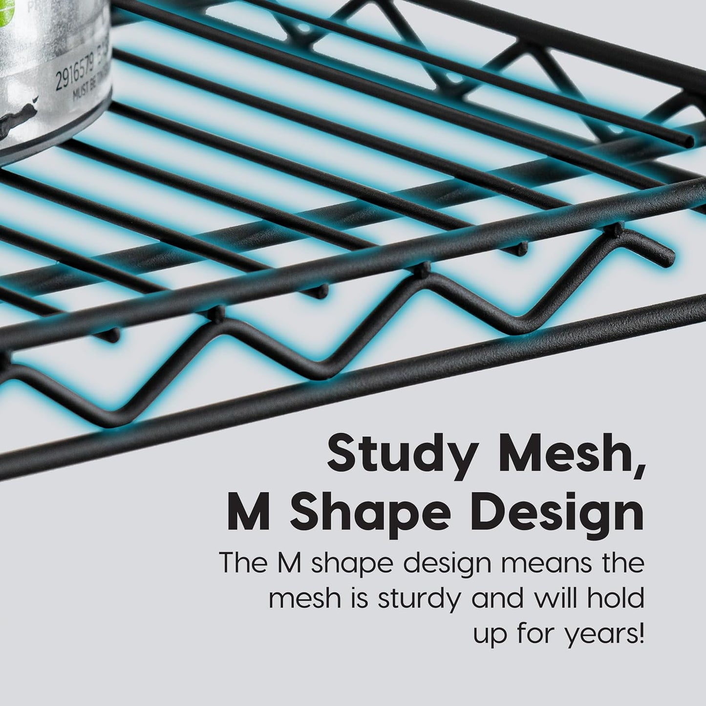 IRIS USA 4-Tier Shelves, 48"L x 18"W x 73"H (Up to 1200 lb), Adjustable Garage Shelving Heavy Duty, Metal Storage Shelves Wire Rack, Removable Locking Wheel, Shed Office Kitchen Garage Organizer Shelf