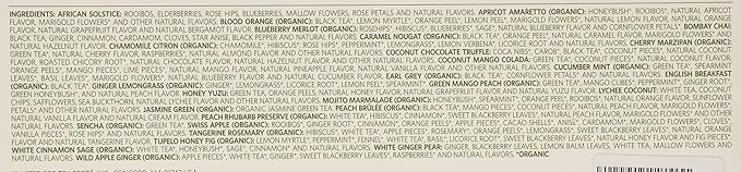 Tea Forte Classic Assortment Single Steeps Loose Leaf Premium Tea Gift Set Sampler, 28 Count Assorted Blends Pre-Portioned Single Serve Pouches, Steeps 12 oz