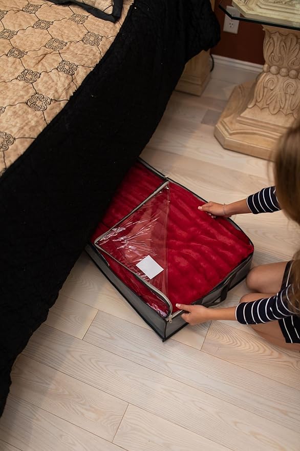 NeatNestly SmartCube Under Bed Storage Bags - 3 Pack Large 39" x 18" x 6" Gray Containers with Reinforced Handles, Foldable Underbed Storage Organizer for Clothing, Blankets & Shoes