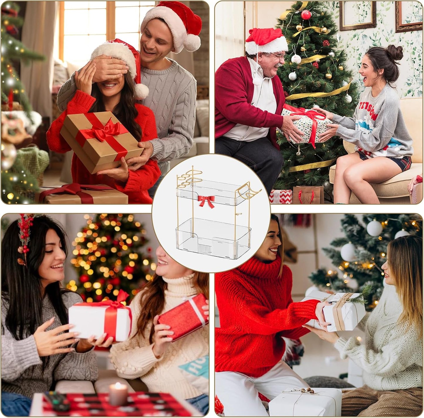 Bathroom Counter Organizer, Large Makeup Organizer Countertop, Shelf Storage, Vanity Tray, Easily Assemble for Bathroom Organizers and Storage, Undersink, Cabinet, 2 Tiers Clear