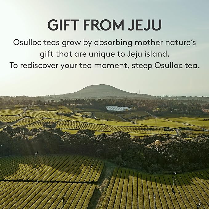 OSULLOC Premium Tea Collection (40 count, 10 flavors x 4 ea), Christmas Gift Guide, Self Care Gift Box, Premium Organic Pure & Blended Tea from Jeju