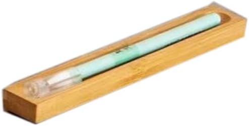 Pen holder Organizer of Office desks,Walnut Desk Pen Stand,Wave Pen Tray Office Accessory,Teacher Gifts,Suitable for School,Home,Office Desktop Office Art Accessories (Log, 1 Grid)