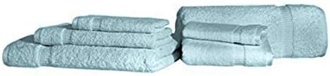 SALBAKOS 100% Turkish Cotton Washcloth Set of 12 13x13 inch | Heirloom Quality | Hotel & Spa Collection | Ultra Soft, Super Absorbent, Washcloth Towels | Made in Turkey (Seafoam Green, 12 Washcloths)