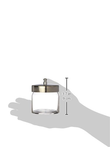 Grafco Glass Medical Sundry Jars with Lids, 7” x 4.25”, Clear Unlabeled Jars for Supplies (12 Count)