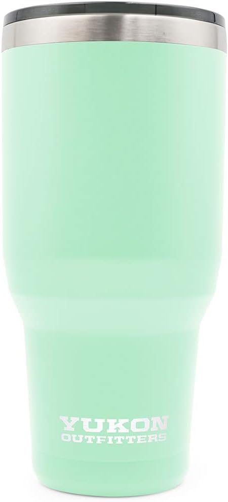 Yukon Outfitters Freedom High Grade 18/8 Corrosion-Resistant Stainless Steel Double Wall Vacuum Insulated Tumbler (40oz / 1183ml) - 8.8" H x 4.2" Top Dia. / 3" Bottom Dia., Mint