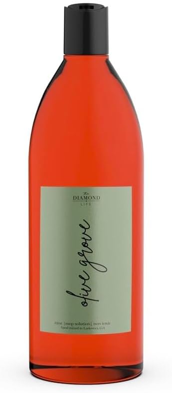 Home 'Olive Grove' Mop Soap, Natural Cleaner Infused with Olive Leaf, Rose & Green Leaf Scents - Safe & Effective Floor Cleaner/Wet Dry Vacuum Multipurpose Concentrate/ 32oz