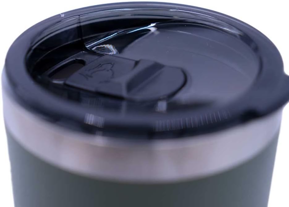 Yukon Outfitters Freedom High Grade 18/8 Corrosion-Resistant Stainless Steel Double Wall Vacuum Insulated Tumbler (30oz / 890ml) - 7.85" H x 3.9" Top Dia. / 2.9" Bottom dia., Papa Bear - Olive Drab