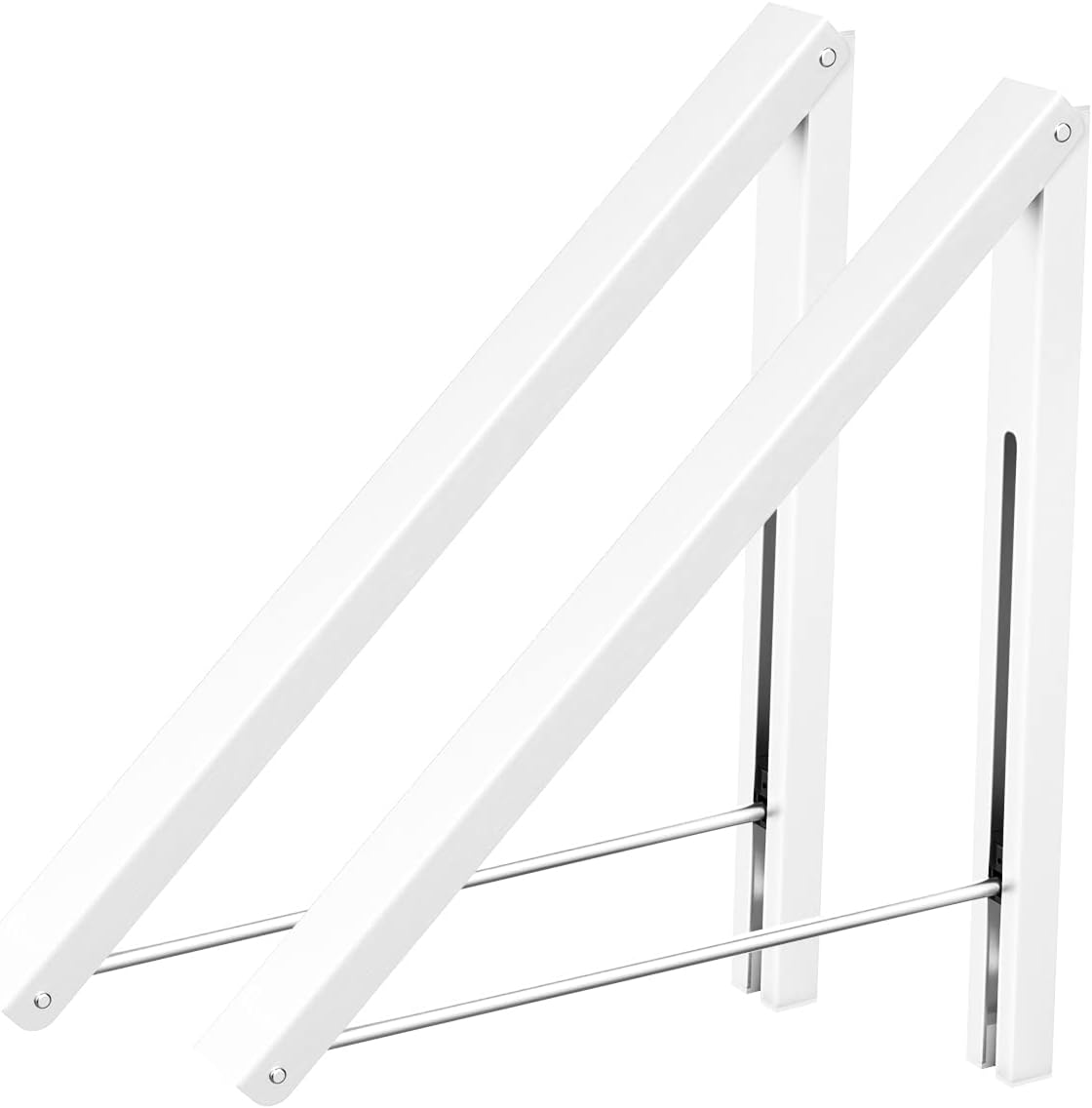 Drying Rack Wall Mounted Clothes Hanger Folding Wall Coat Racks Aluminum Home Storage Organiser Space Savers