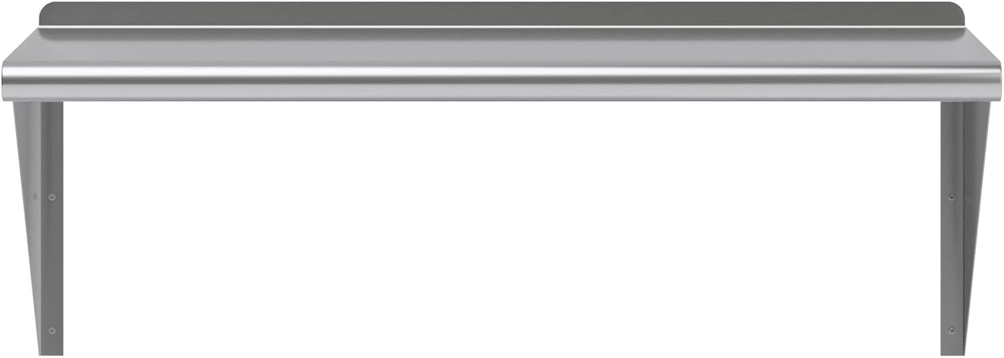 AmGood 36" Long X 16" Deep Stainless Steel Wall Shelf | NSF Certified | Appliance & Equipment Metal Shelving | Kitchen, Restaurant, Garage, Laundry, Utility Room