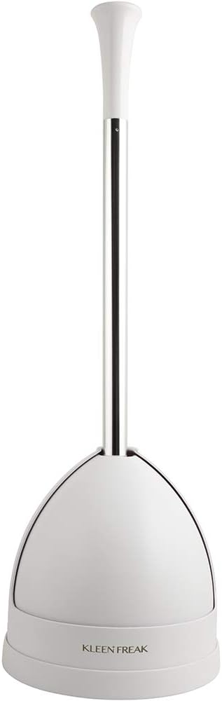 23-in. Heavy-duty Toilet Plunger with Twister Caddy 3019000, Versatile Bathroom Accessory Set and Apartment Must-have, Toilet and Plunger for Bathroom with Toilet Caddy