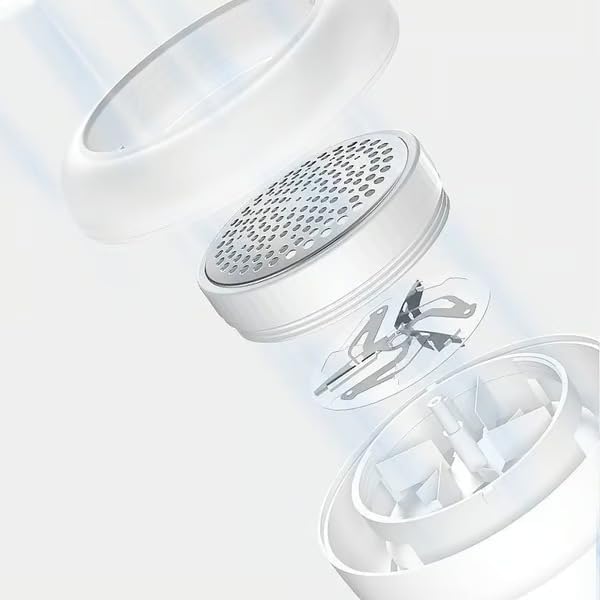 Electric Lint Remover Rechargeable, Fabric Shaver for Clothing, Type-C Fast Charge Lint Remover Machine, Safe Fuzz & Pilling Remover for Sweaters, Couches, Pet Hair (Black)