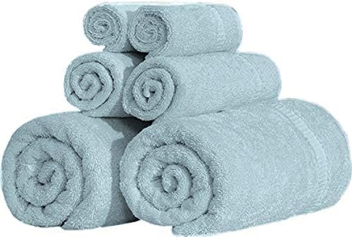 SALBAKOS 100% Turkish Cotton Washcloth Set of 12 13x13 inch | Heirloom Quality | Hotel & Spa Collection | Ultra Soft, Super Absorbent, Washcloth Towels | Made in Turkey (Seafoam Green, 12 Washcloths)