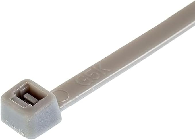 GTSE 4 Inch Silver/Gray Zip Ties, 100 Pack, 18lb Strength, UV Resistant Nylon Small Cable Ties, Self-Locking 4" Tie Wraps