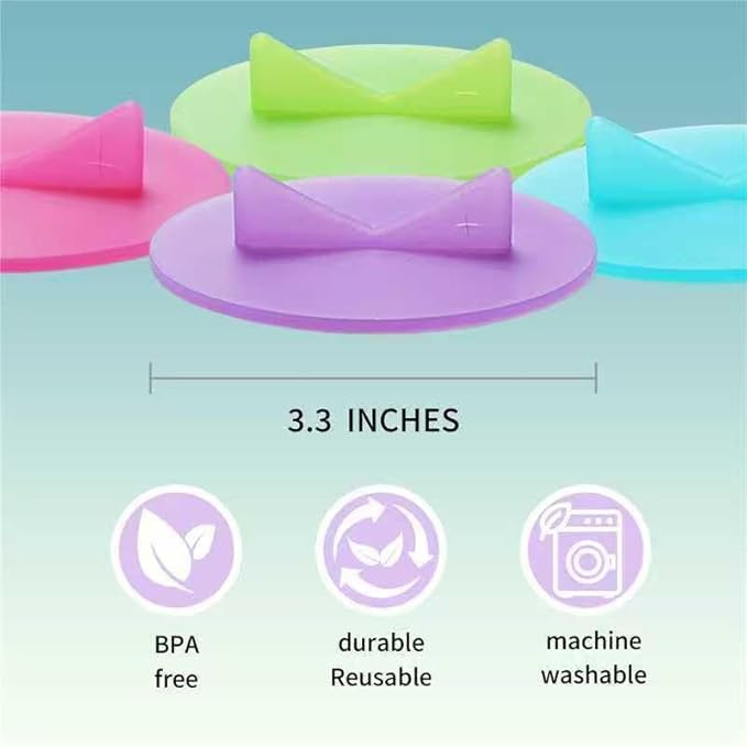 4 Pack Mason Jar Fermentation Lids Silicone Airlock Lids for Wide Mouth Mason Jars (AirLock)