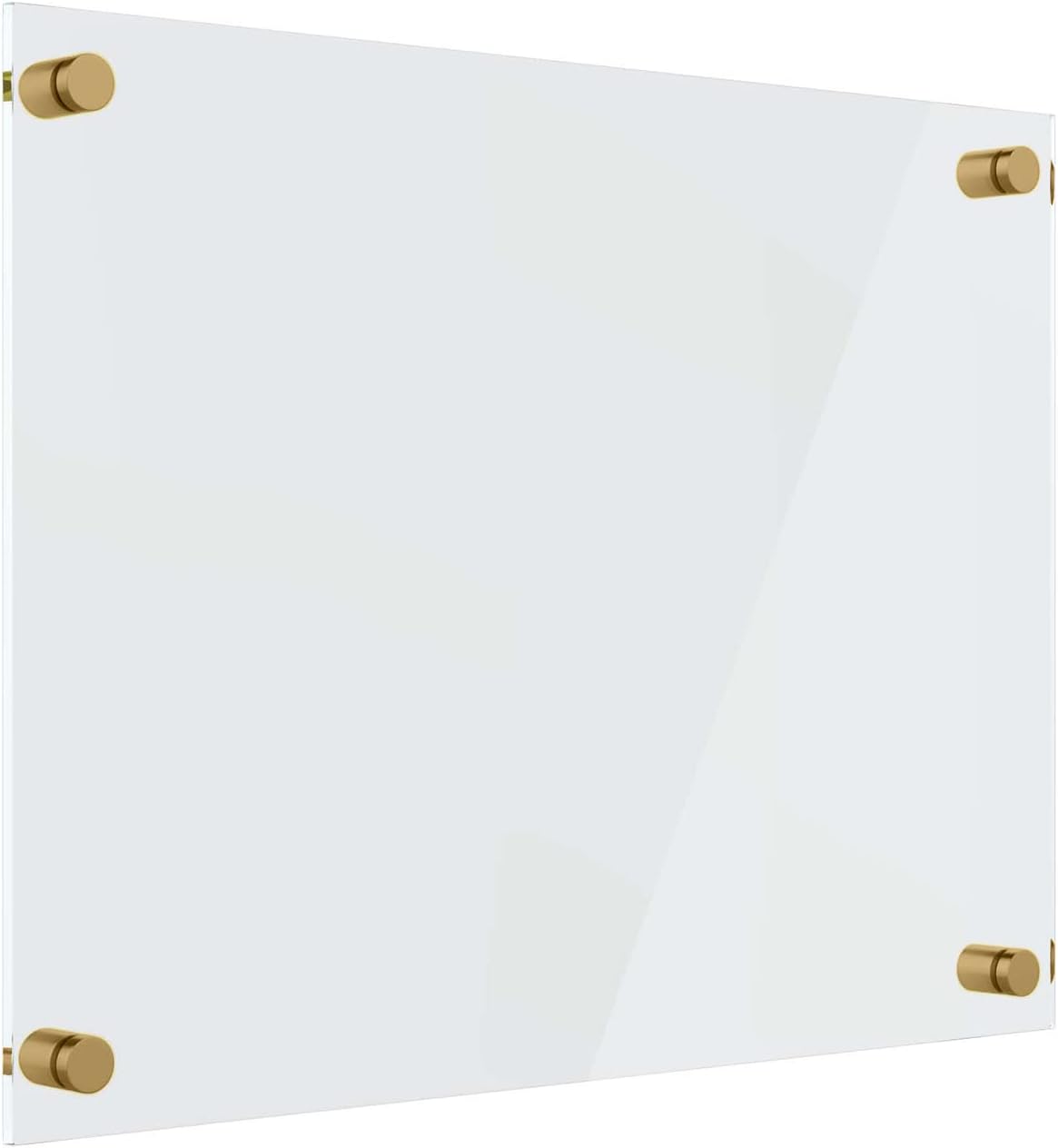 Ships Next Day, Made in USA - Acrylic Dry Erase Board | Non-Magnetic Dry Erase Board | Hanging Frameless White Board | Acrylic for Office, School and Home Walls | for Kids & Adults (Clear - 30x48)