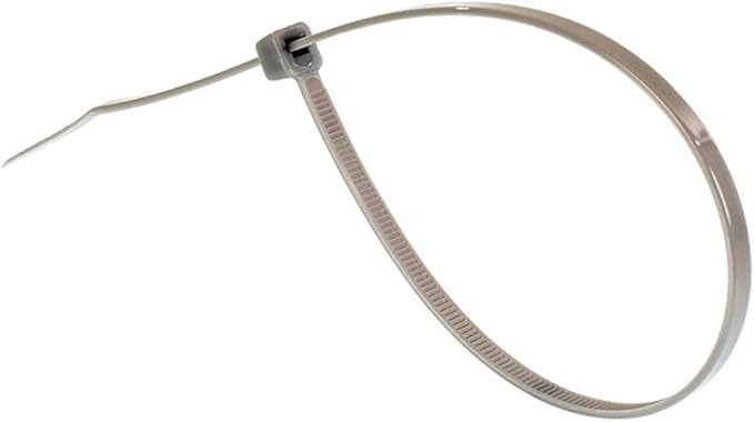 GTSE 4 Inch Silver/Gray Zip Ties, 100 Pack, 18lb Strength, UV Resistant Nylon Small Cable Ties, Self-Locking 4" Tie Wraps