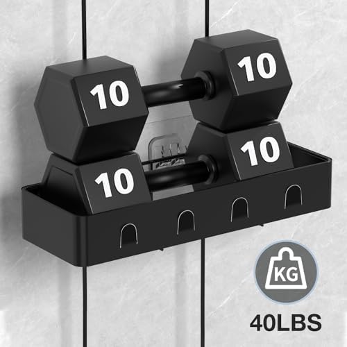 Bathroom Shower Caddy Hanging - Shower Organizer Hanging, Shower Caddy over Shower Head, Black Waterproof