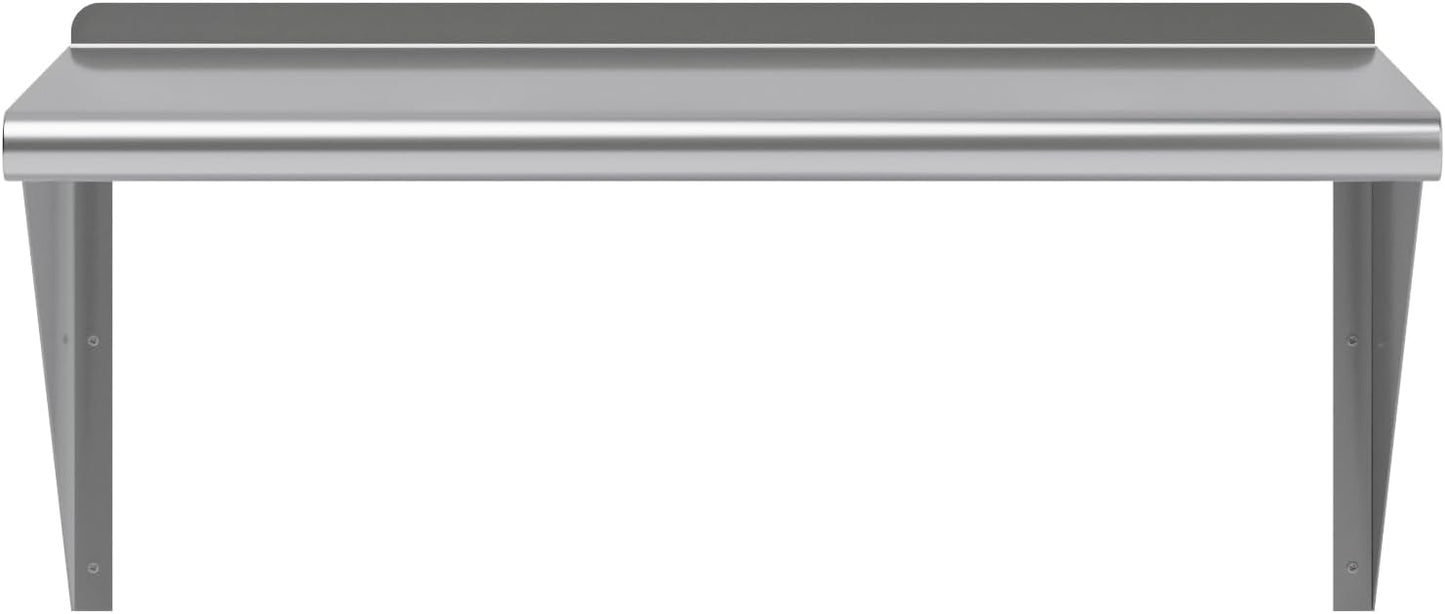 AmGood 30" Long X 18" Deep Stainless Steel Wall Shelf | NSF Certified | Appliance & Equipment Metal Shelving | Kitchen, Restaurant, Garage, Laundry, Utility Room