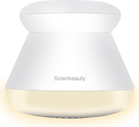 Scienbeauty Fabric Shaver Fuzz Remover Rechargeable, Electric Lint Remover with Light, Sweater Shaver with Stainless Steel 6-Blades, Dual Protection for Fuzz, Lint, Pills, Bobbles Removing