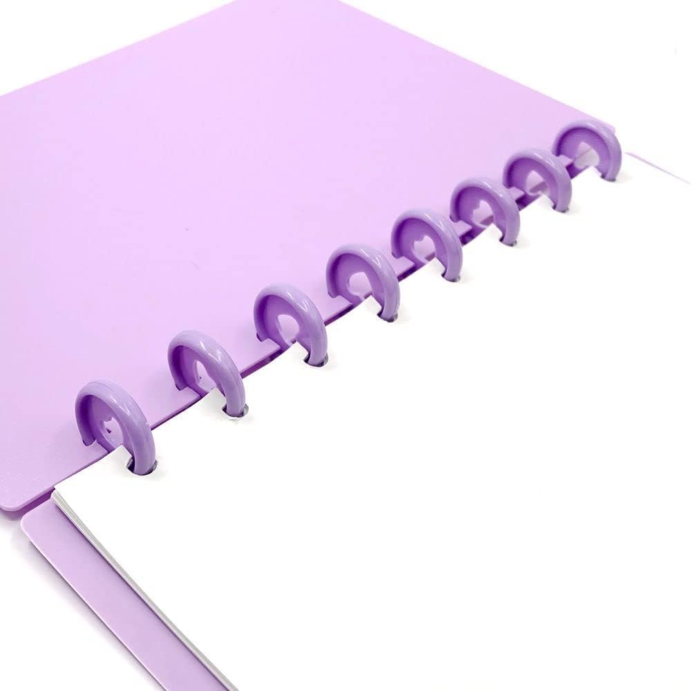 100pcs Planner Expander Discs 0.94Inch Book Binding Disc For Discbound Notebook Accessories Heart Binder Rings(Purple,0.94inch/24 mm)