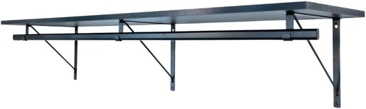 Custom Cut-to-Size Premium Wall-Mounted Shelf with Rod and Bracket Kit. 3/4" Thick Shelves, 14 inches deep. Customize The Length from 16" up to 72".