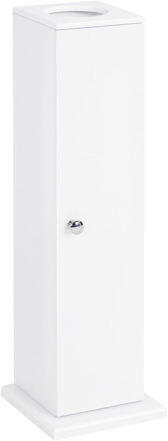 Modern Country Esthetic Small Toilet Paper Storage Containers for Bathroom, Kitchen, or Living Space, Convenient Space Saver Bathroom Corner Cabinet