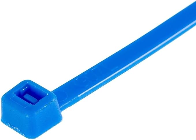 GTSE 4 Inch Blue Zip Ties, 100 Pack, 18lb Strength, UV Resistant Nylon Small Cable Ties, Self-Locking 4" Tie Wraps