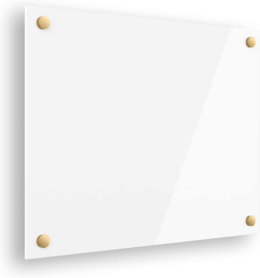 Ships Next Day, Made in USA - Acrylic Dry Erase Board | Non-Magnetic Dry Erase Board | Hanging Frameless White Board | Acrylic for Office and Home Walls | for Adults (White - 30x36)