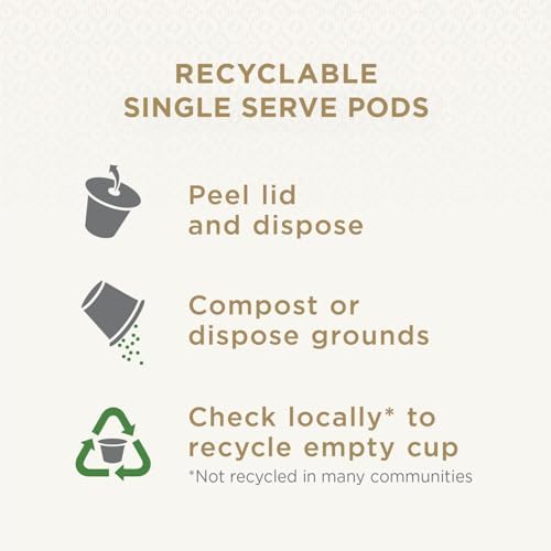 Peet's Coffee, Dark Roast Single Serve Coffee Pods - Holiday Blend 60 Count (6 Boxes of 10 Pods)