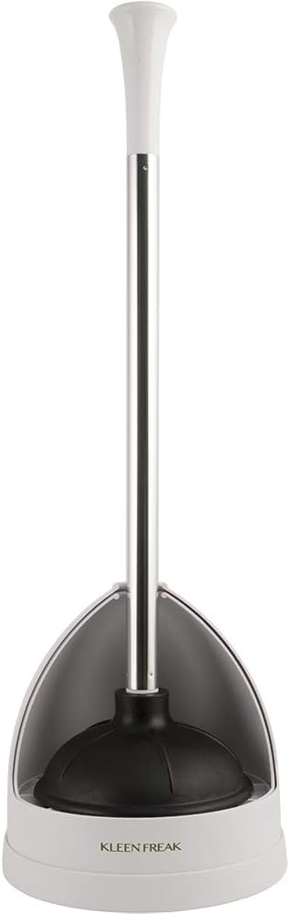 23-in. Heavy-duty Toilet Plunger with Twister Caddy 3019000, Versatile Bathroom Accessory Set and Apartment Must-have, Toilet and Plunger for Bathroom with Toilet Caddy