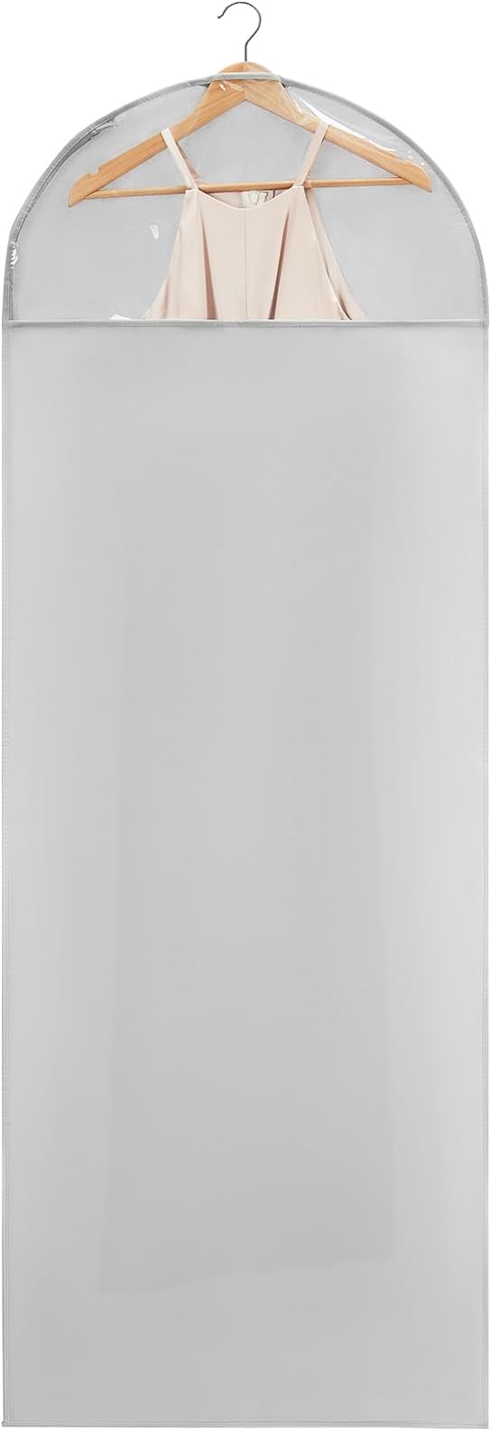 66 Inch Garment Bags for Hanging Clothes - Long Dress Bags for Gowms Closet Wardrobe Storage Travel - 1 Pack
