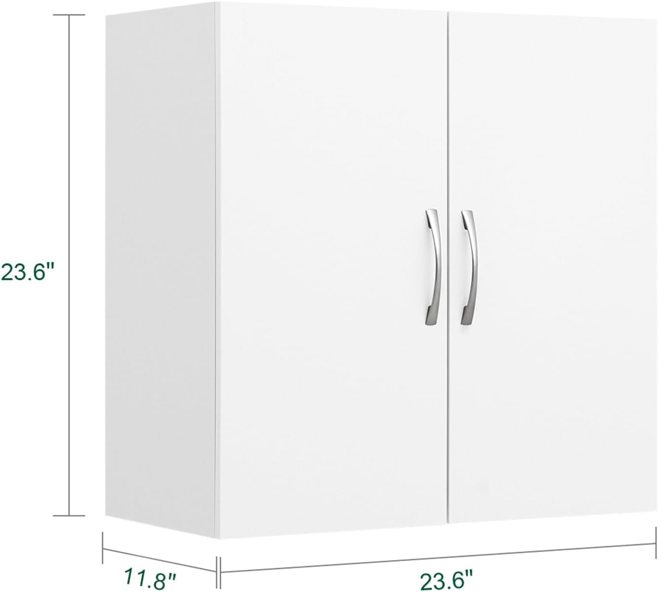 SoBuy Wall Cabinet Laundry Room Kitchen, Wall Mounted Storage Cabinet, Medicine Cabinet with Shelf, Bathroom Garage or Hallway, White, BZR200-W