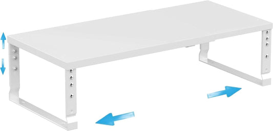 Expandable Spice Rack Organizion for Kitchen Cabinet, Seasoning,Bathroom Organizer Display Shelf, Stackable Multi-Purpose Shelves.Easy-to-Install（1Pack/White,Medium