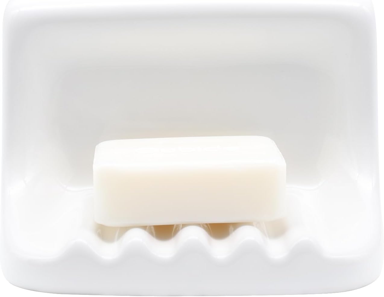 White Vintage Mounted Ceramic Soap Dish for Shower Wall,Retro Ceramic Soap Holder Porcelain Soap Dish Holder Tray for Home Bathtub Bathroom Sink Shower Wall Easy to Clean Keep Soap Dish Dry