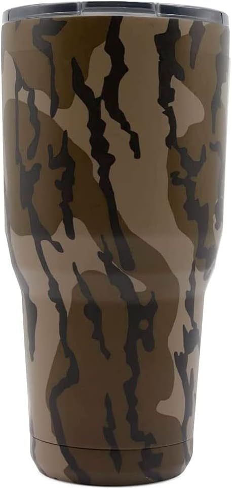 Yukon Outfitters Freedom High Grade 18/8 Corrosion-Resistant Stainless Steel Double Wall Vacuum Insulated Tumbler (30oz / 890ml) - 7.85" H x 3.9" Top Dia. / 2.9" Bottom dia., Original Bottomland
