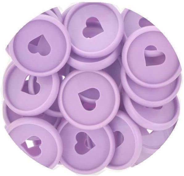 100pcs Planner Expander Discs 1.1Inch Book Binding Disc For Discbound Notebook Accessories Heart Binder Rings(Purple,1.1 inch/28 mm)