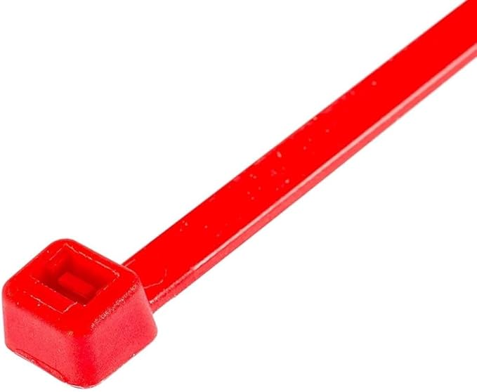 GTSE 12 Inch Red Zip Ties, 100 Pack, 40lb Strength, UV Resistant Long Nylon Cable Ties, Self-Locking 12" Tie Wraps