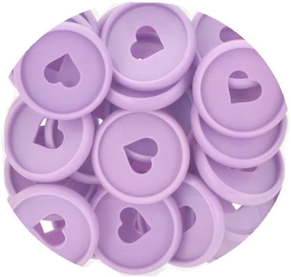 100pcs Planner Expander Discs 1.26Inch Book Binding Disc For Discbound Notebook Accessories Heart Binder Rings(Purple,1.26 inch/32 mm)